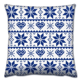 Aberto Design Cojín Multicolor 43 x 43 cm con Relleno de Silicona